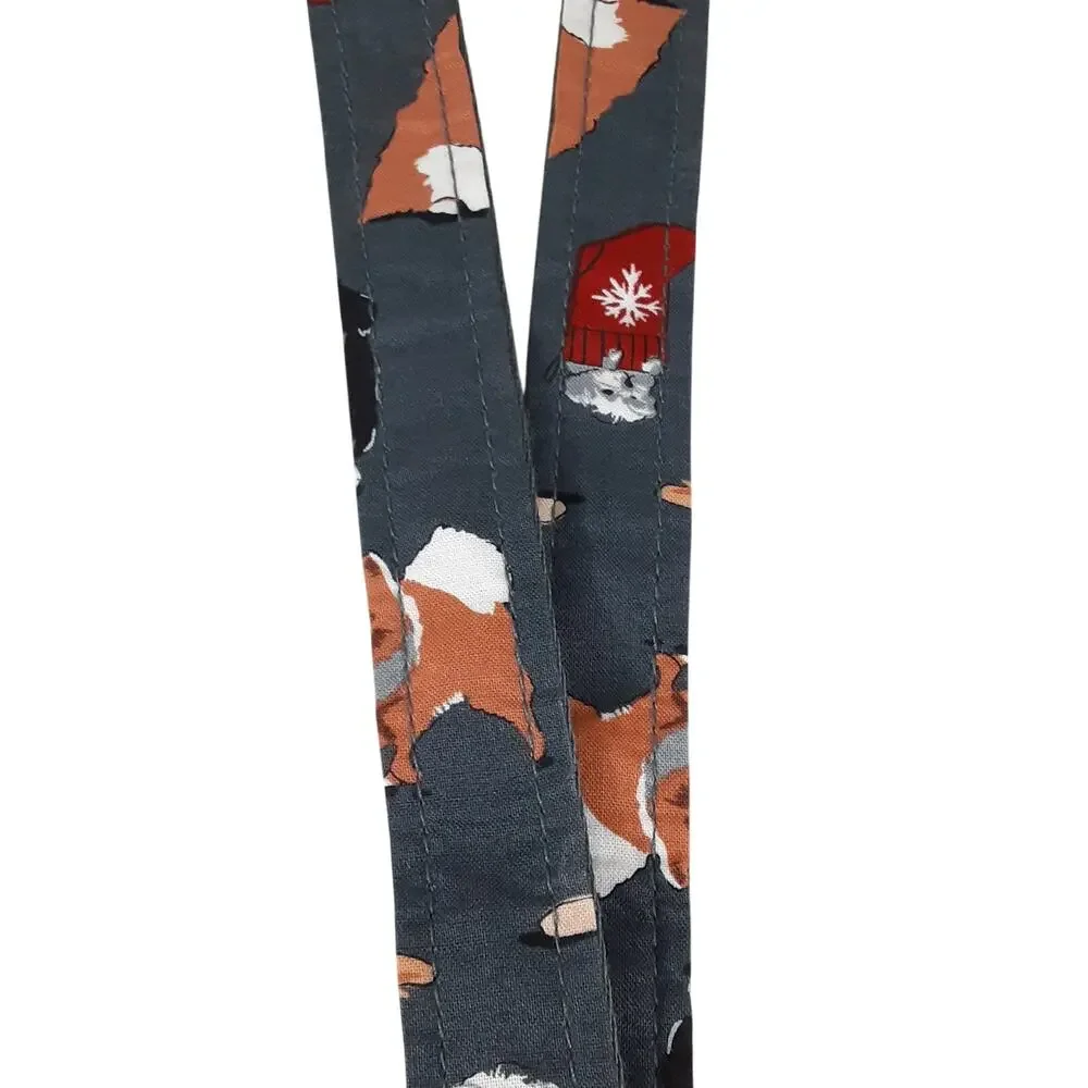 Vera Bradley Holiday Dogs Wide Lanyard Best In Show Christmas NWT Puppies